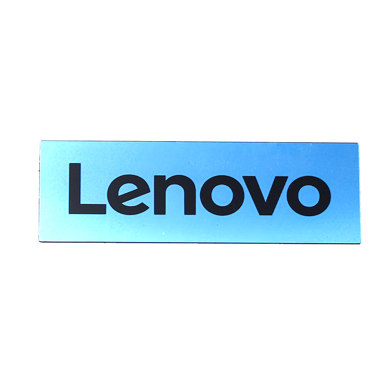 pet真空镀UV幻彩印刷标牌---Lenovo