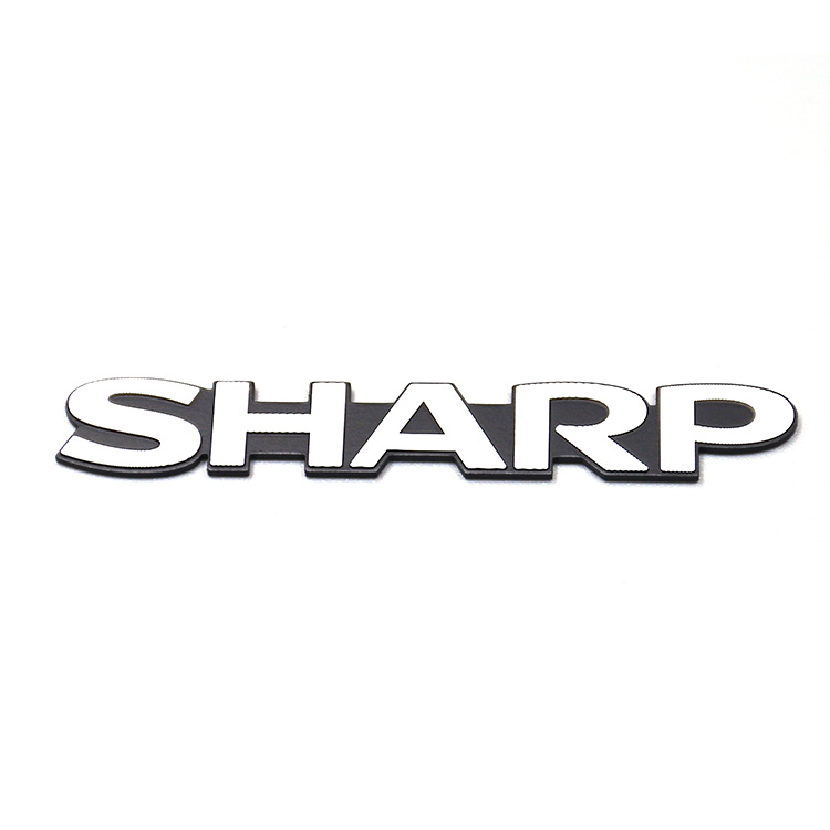 铝制标牌高光氧化着色喷漆---SHARP